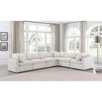 Indulge Cream Velvet Modular Sectional
