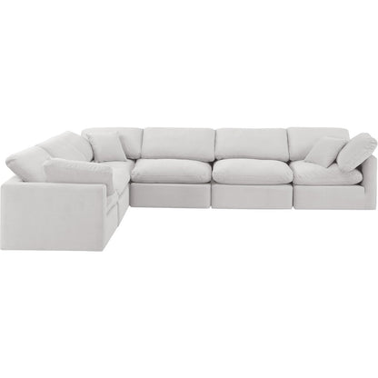 Indulge Cream Velvet Modular Sectional