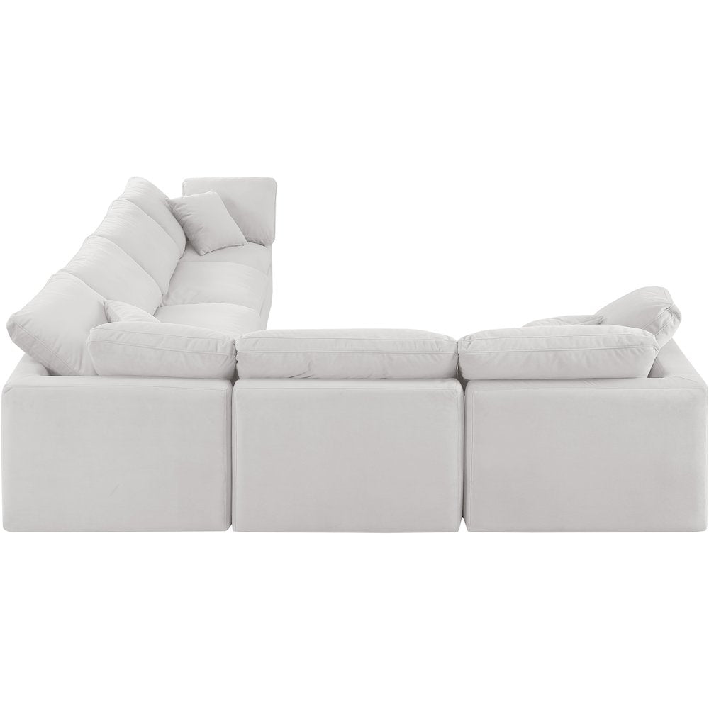 Indulge Cream Velvet Modular Sectional