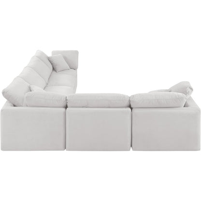 Indulge Cream Velvet Modular Sectional