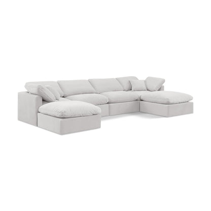 Indulge Cream Velvet Modular Sectional