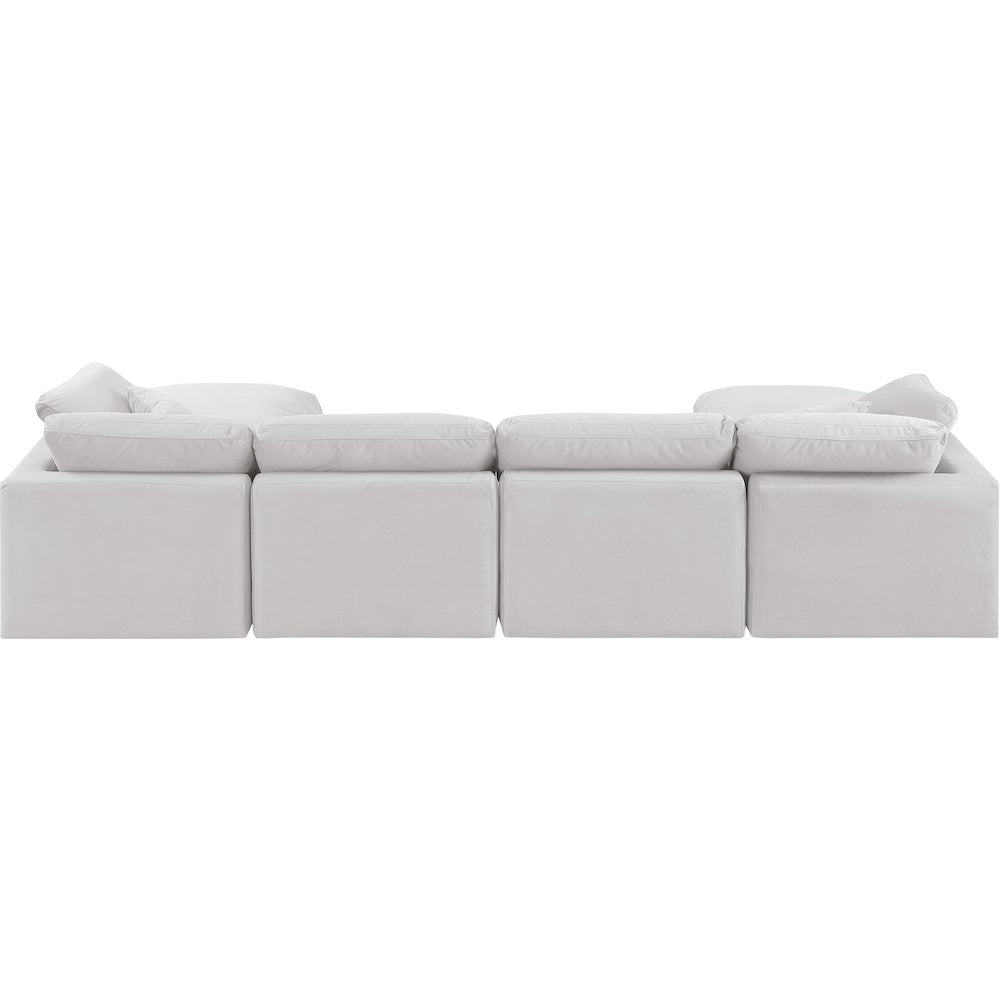 Indulge Cream Velvet Modular Sectional