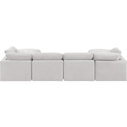 Indulge Cream Velvet Modular Sectional