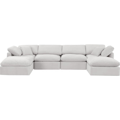 Indulge Cream Velvet Modular Sectional