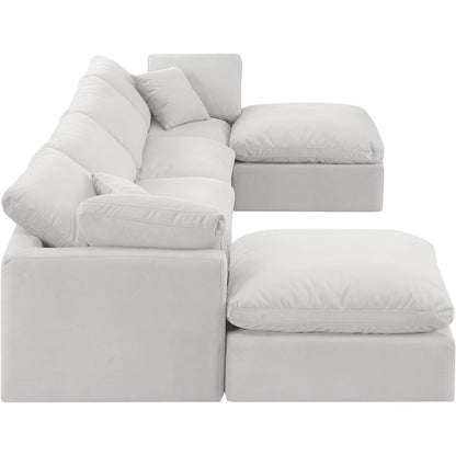 Indulge Cream Velvet Modular Sectional