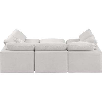 Indulge Cream Velvet Modular Sectional