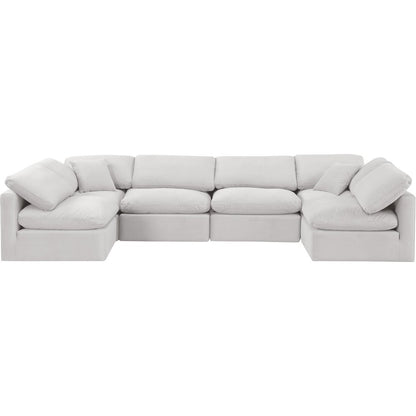 Indulge Cream Velvet Modular Sectional