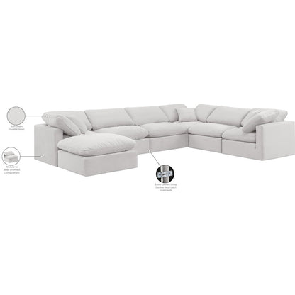Indulge Cream Velvet Modular Sectional