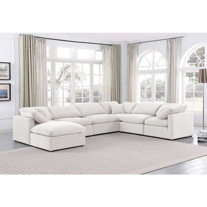 Indulge Cream Velvet Modular Sectional