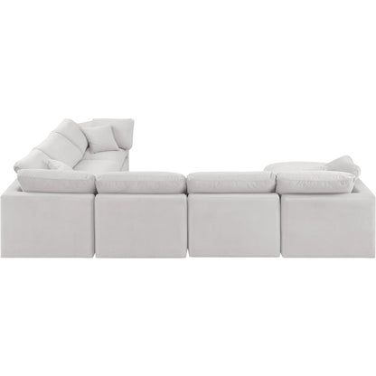 Indulge Cream Velvet Modular Sectional