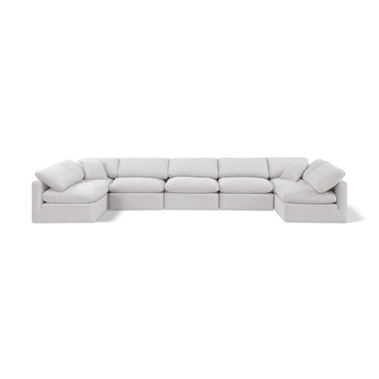 Indulge Cream Velvet Modular Sectional