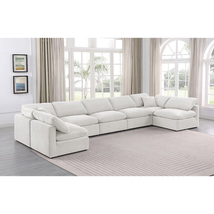 Indulge Cream Velvet Modular Sectional