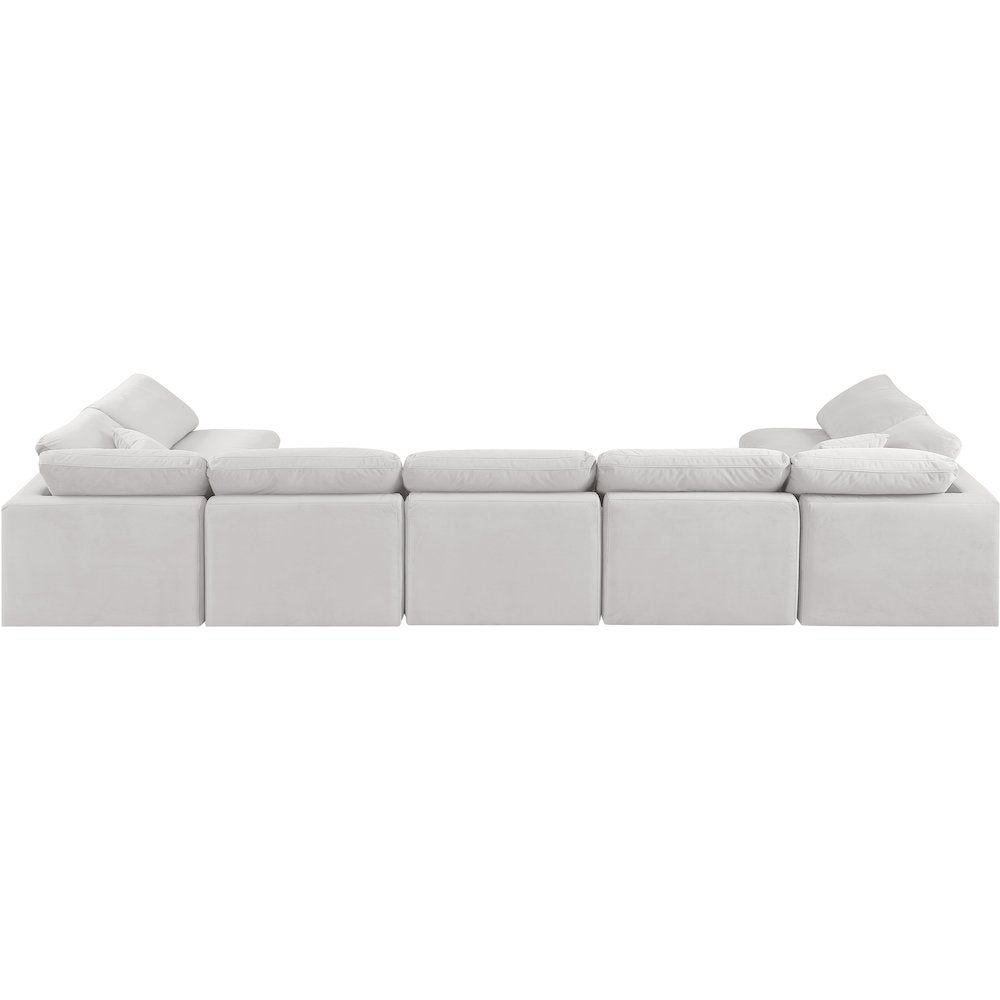 Indulge Cream Velvet Modular Sectional