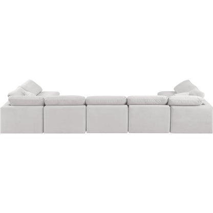 Indulge Cream Velvet Modular Sectional