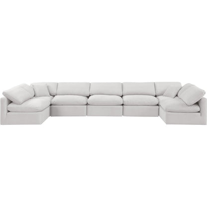 Indulge Cream Velvet Modular Sectional