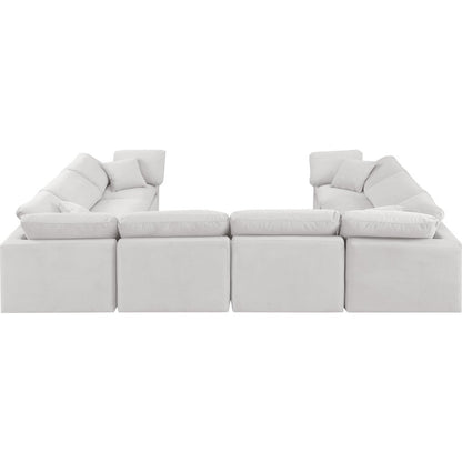 Indulge Cream Velvet Modular Sectional