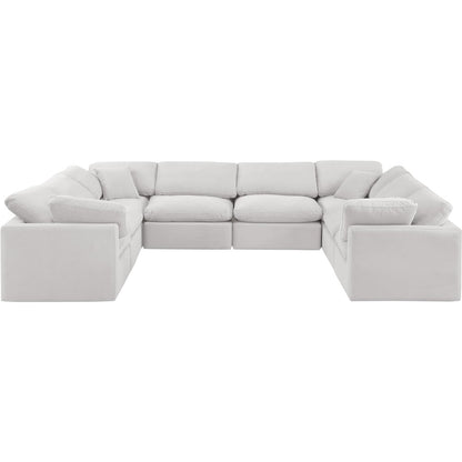 Indulge Cream Velvet Modular Sectional