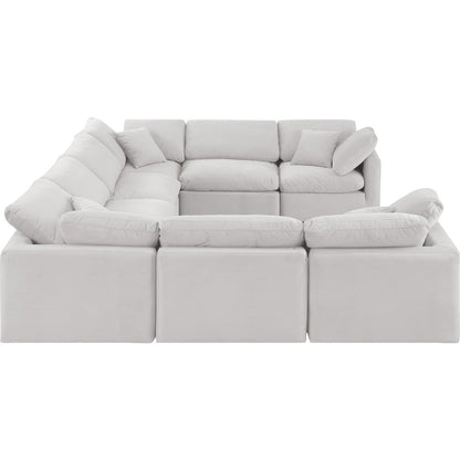 Indulge Cream Velvet Modular Sectional