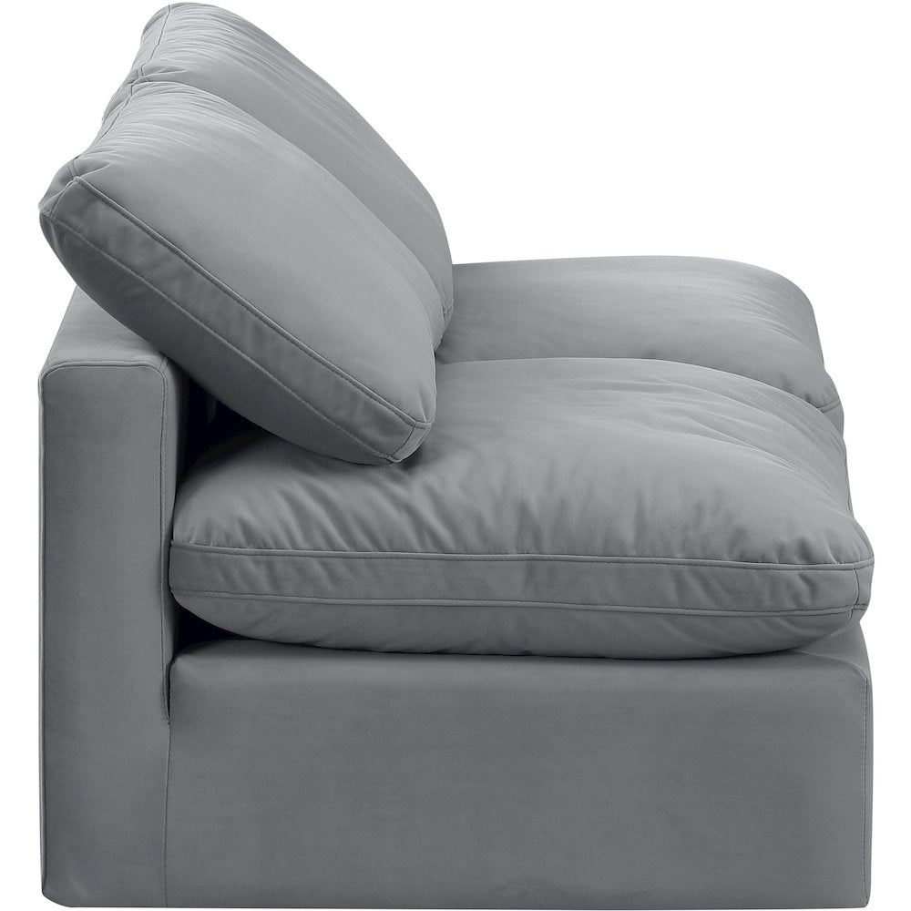 Indulge Grey Velvet Modular Sofa