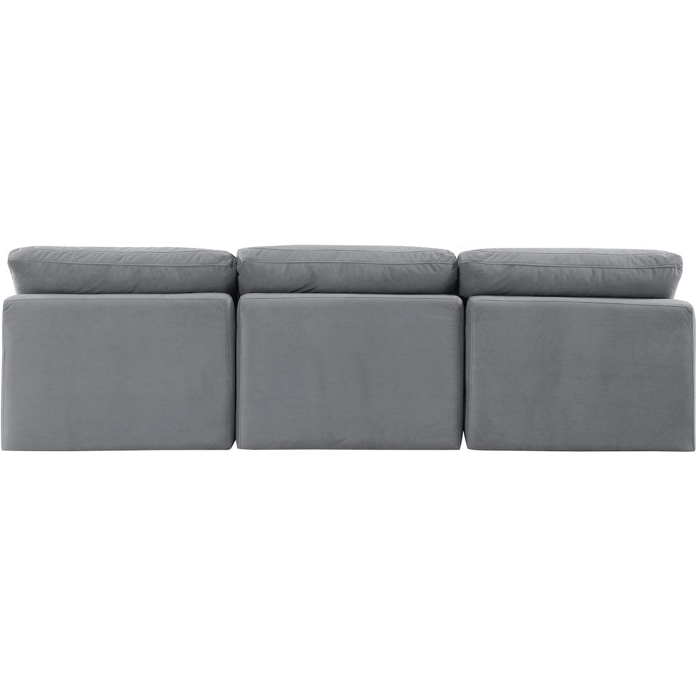 Indulge Grey Velvet Modular Sofa