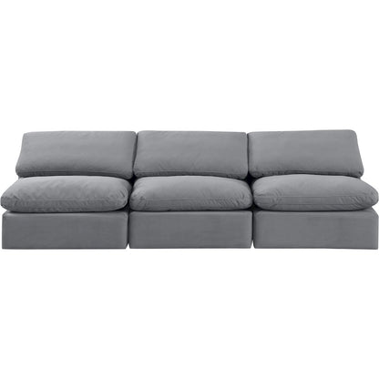 Indulge Grey Velvet Modular Sofa