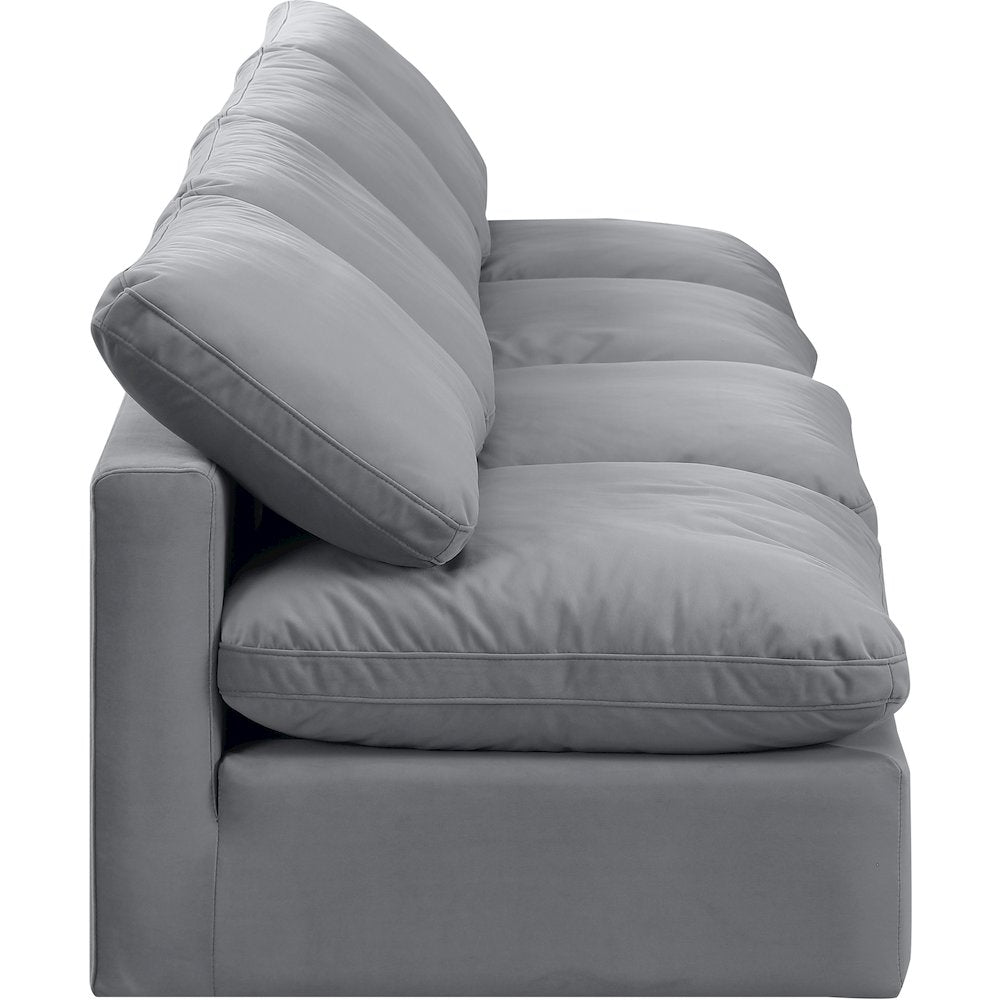 Indulge Grey Velvet Modular Sofa