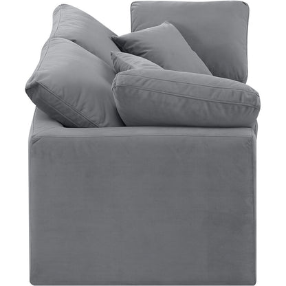 Indulge Grey Velvet Modular Sofa