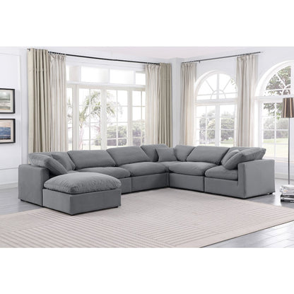 Indulge Grey Velvet Modular Sectional