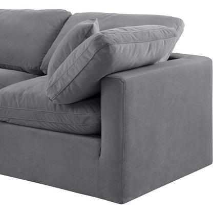 Indulge Grey Velvet Modular Sectional
