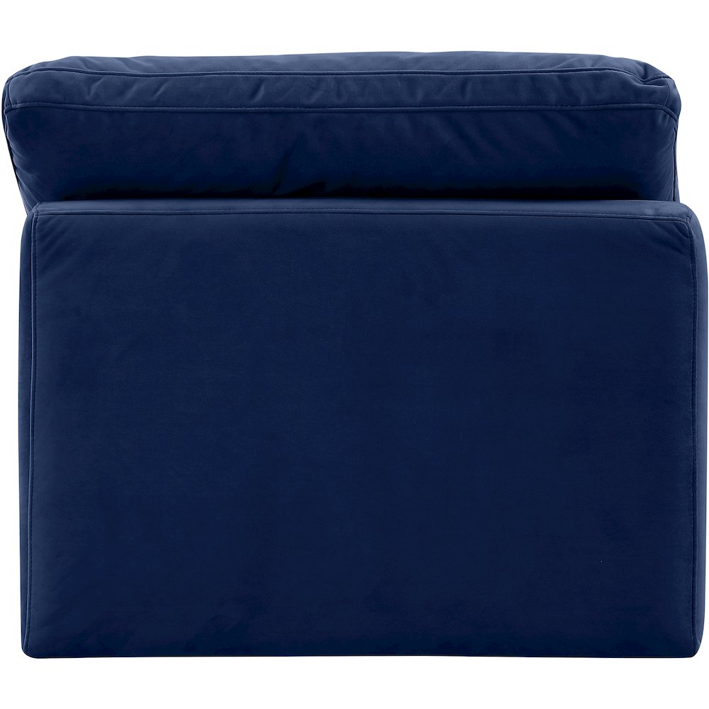 Indulge Navy Velvet Armless Chair