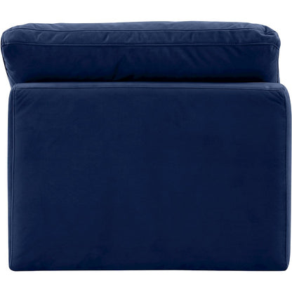Indulge Navy Velvet Armless Chair