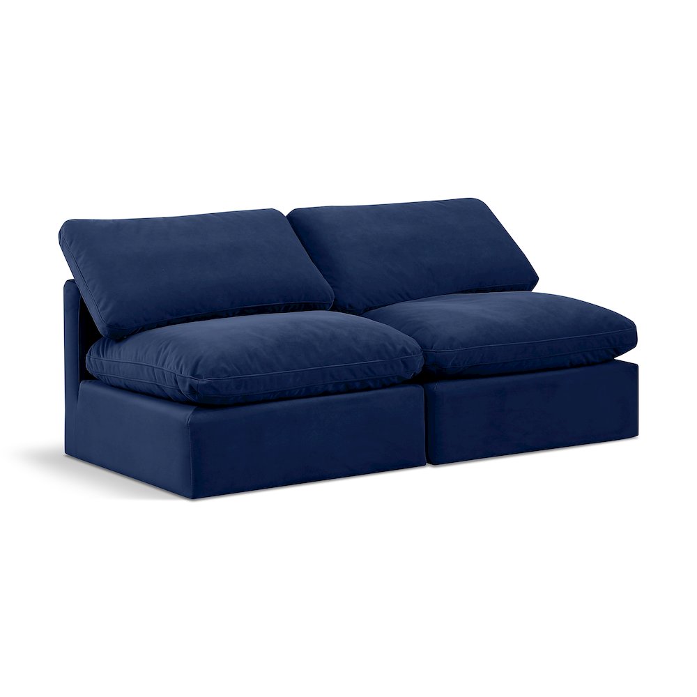 Indulge Navy Velvet Modular Sofa