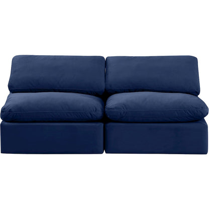 Indulge Navy Velvet Modular Sofa