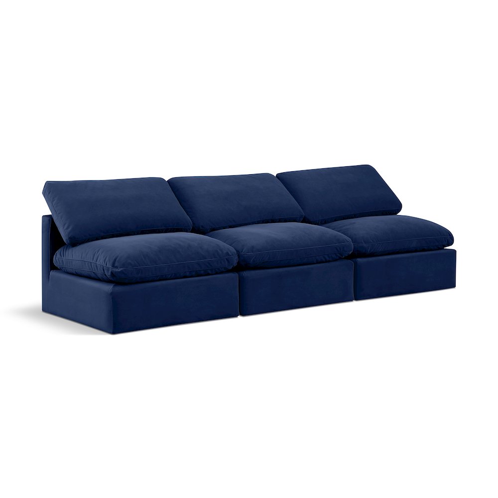 Indulge Navy Velvet Modular Sofa