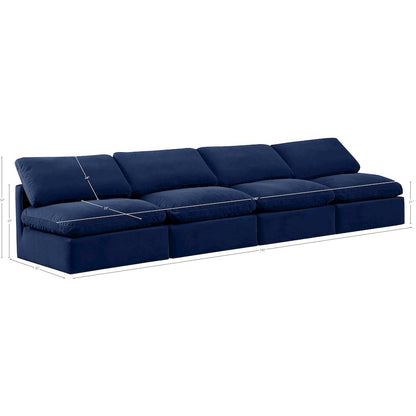 Indulge Navy Velvet Modular Sofa