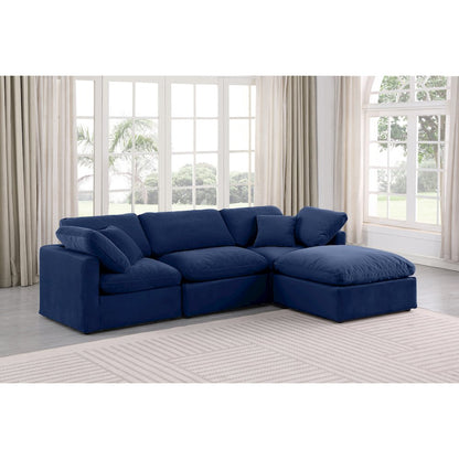 Indulge Navy Velvet Modular Sectional
