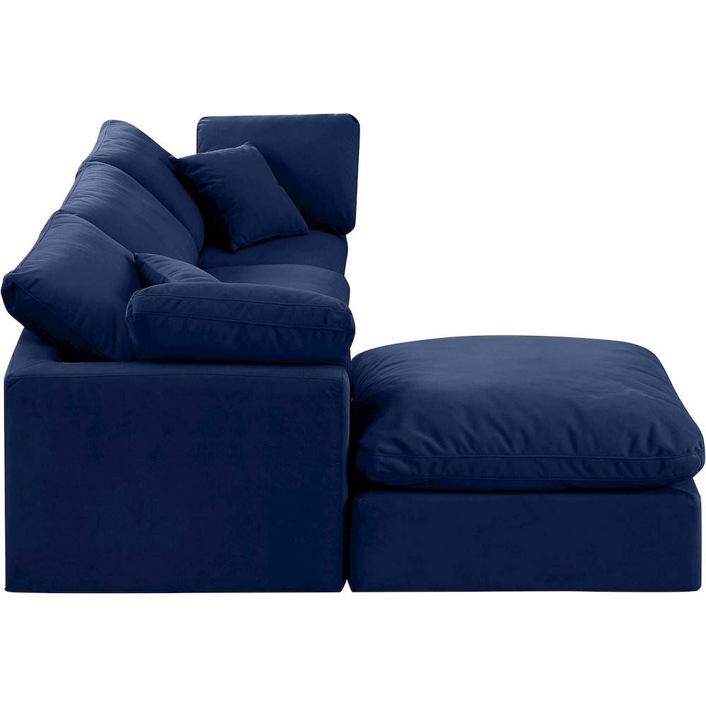 Indulge Navy Velvet Modular Sectional