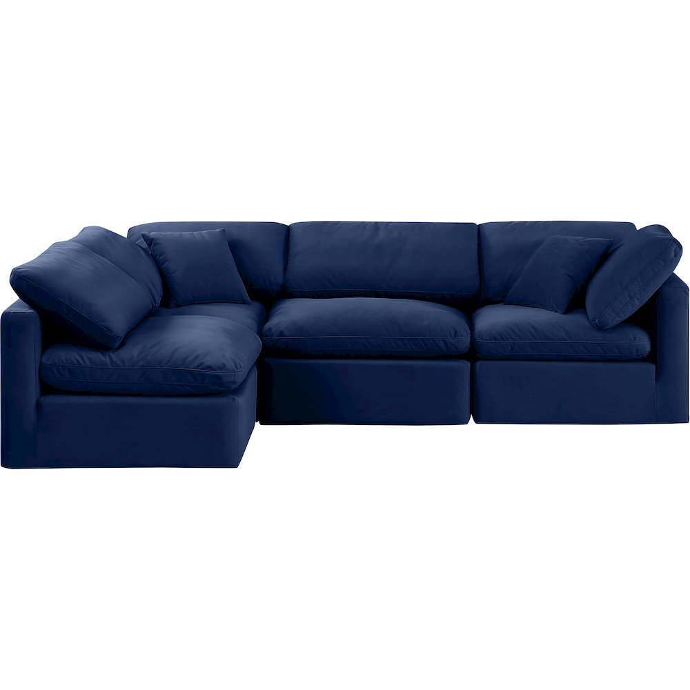 Indulge Navy Velvet Modular Sectional