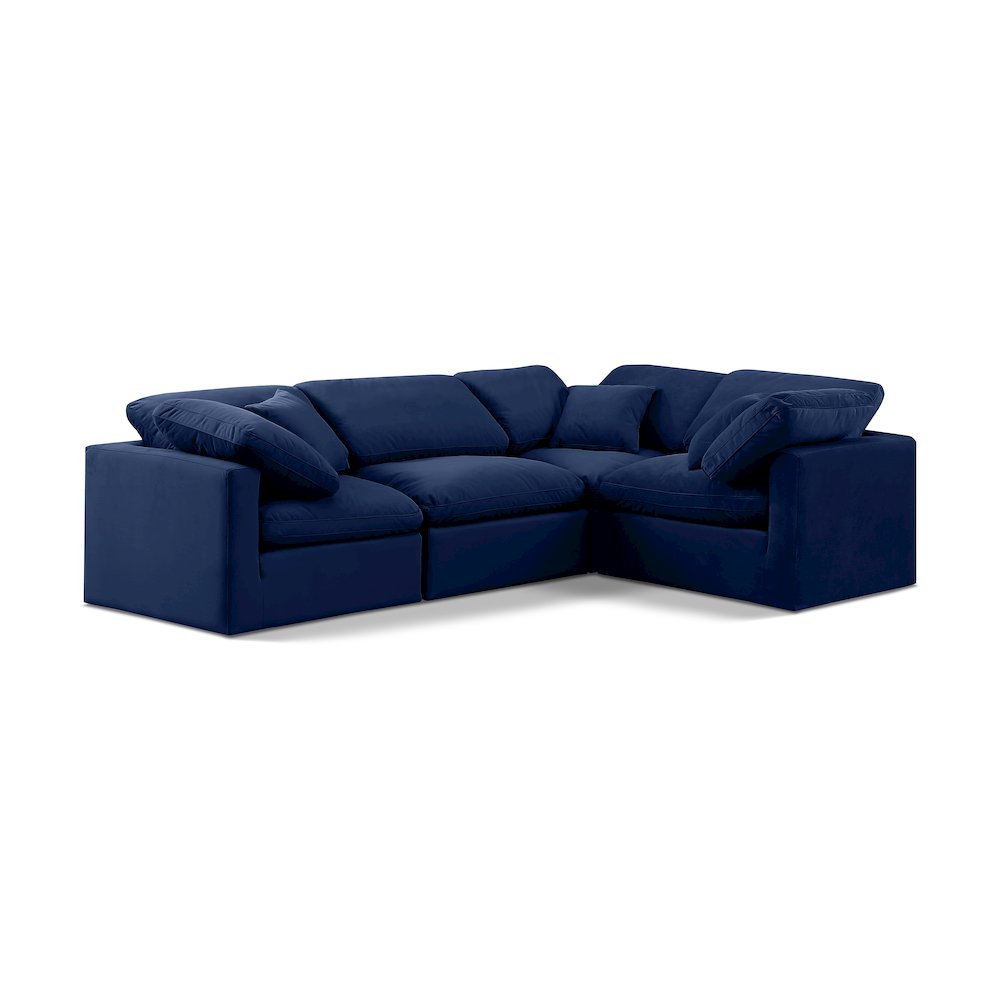 Indulge Navy Velvet Modular Sectional