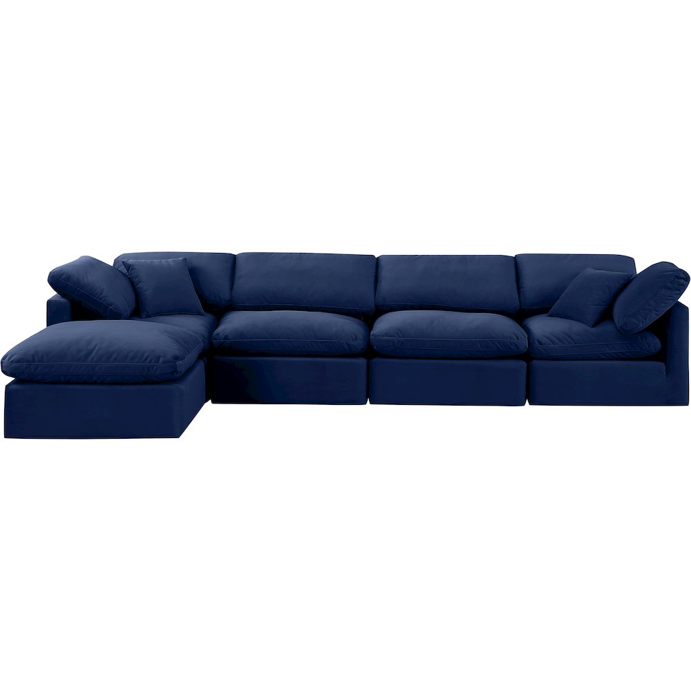 Indulge Navy Velvet Modular Sectional