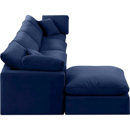 Indulge Navy Velvet Modular Sectional