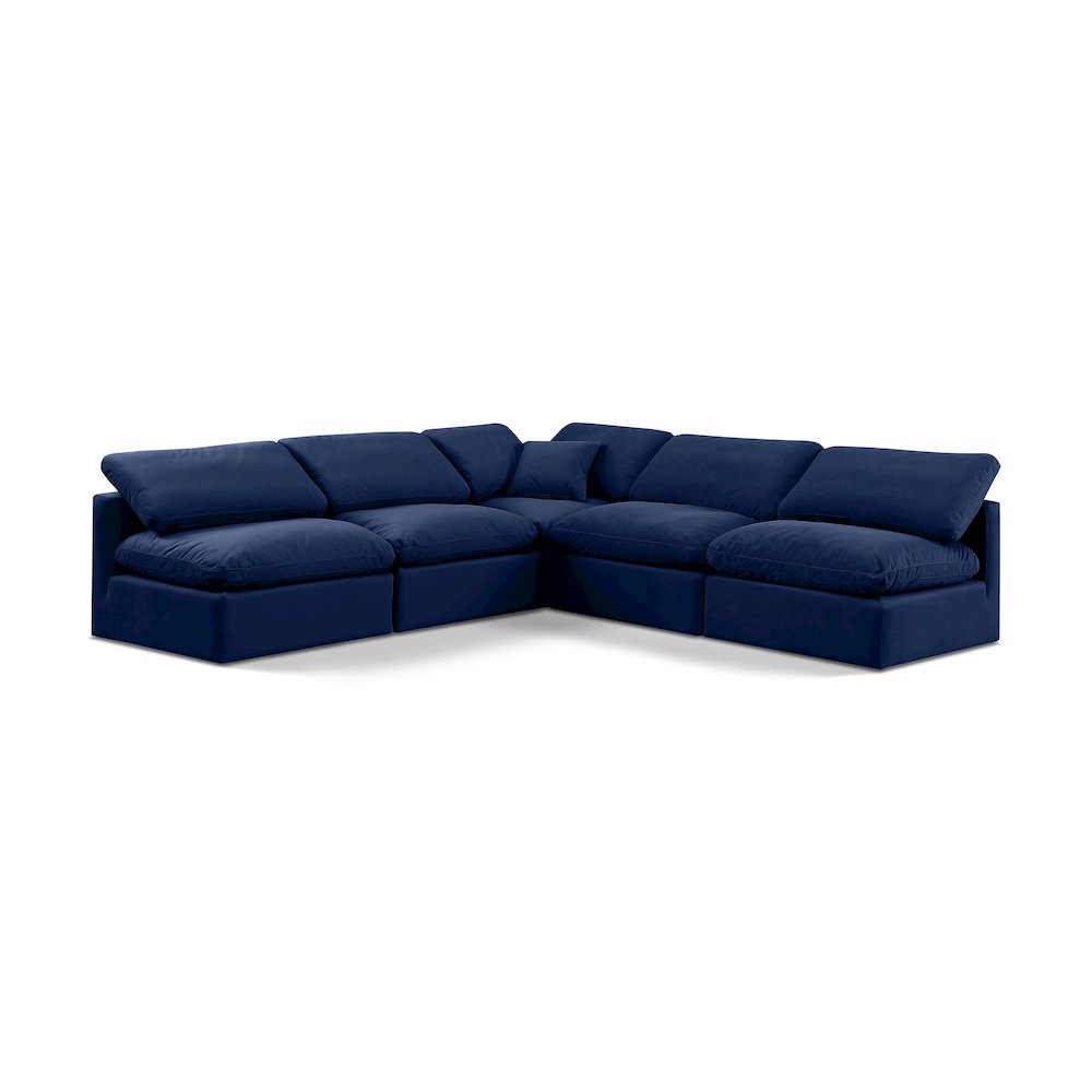 Indulge Navy Velvet Modular Sectional