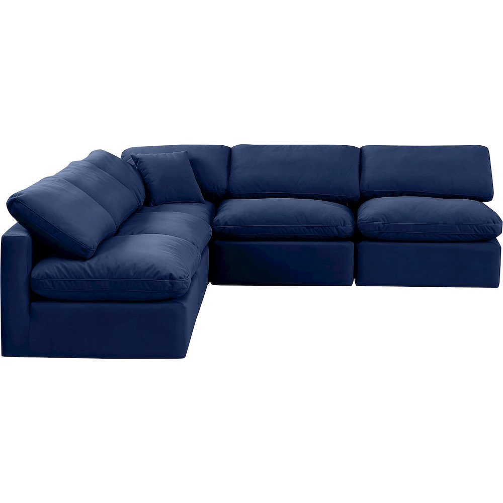 Indulge Navy Velvet Modular Sectional