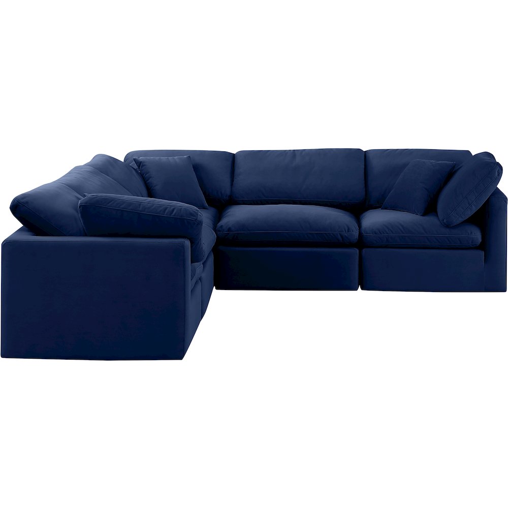 Indulge Navy Velvet Modular Sectional