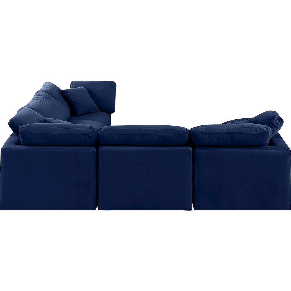 Indulge Navy Velvet Modular Sectional