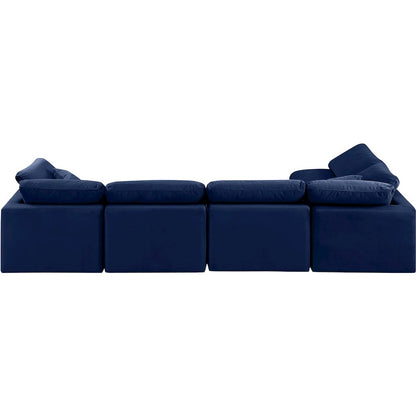 Indulge Navy Velvet Modular Sectional