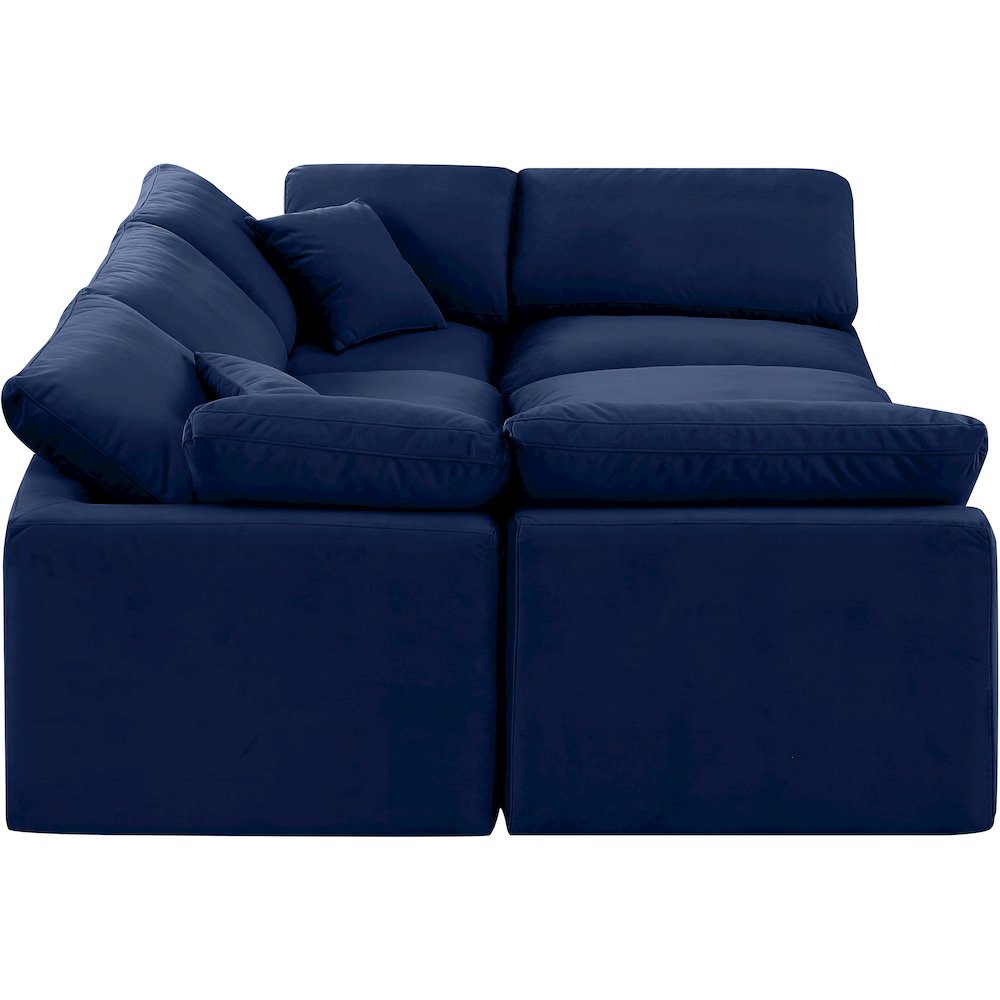 Indulge Navy Velvet Modular Sectional