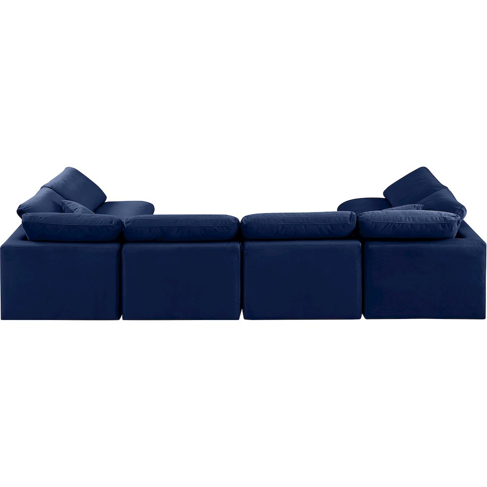 Indulge Navy Velvet Modular Sectional