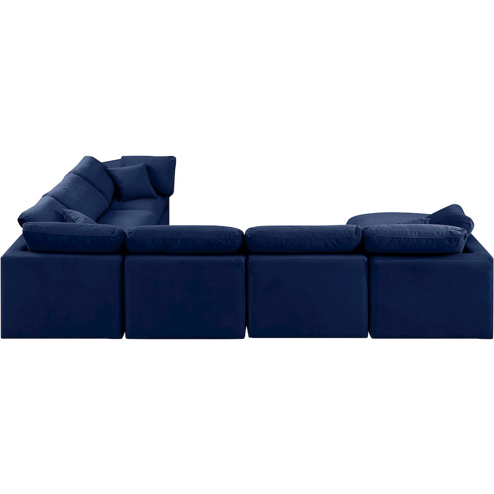 Indulge Navy Velvet Modular Sectional