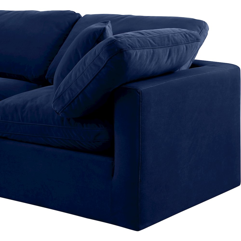 Indulge Navy Velvet Modular Sectional